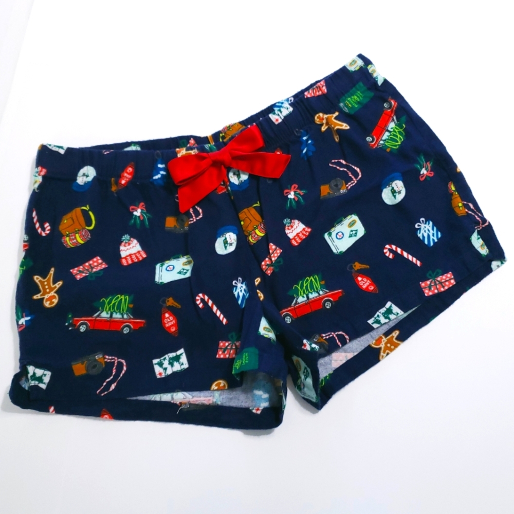Old Navy Christmas Drawstring PJ Shorts (L)